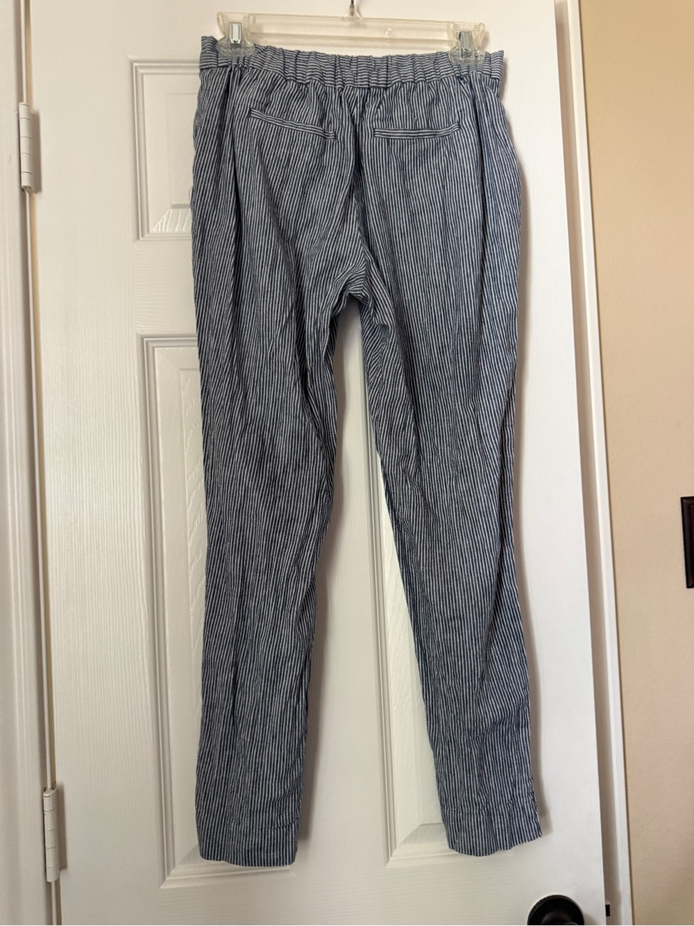 Banana Republic Women’s Navy Pinstripe Chinos - Picture 3 of 3